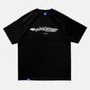 Load image into Gallery viewer, Front view of the screen-pinted ANTARTICA POST black t-shirt from PHOSIS Clothing