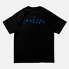 Load image into Gallery viewer, Back view of the screen-pinted WEEPING GHOST black t-shirt from PHOSIS Clothing